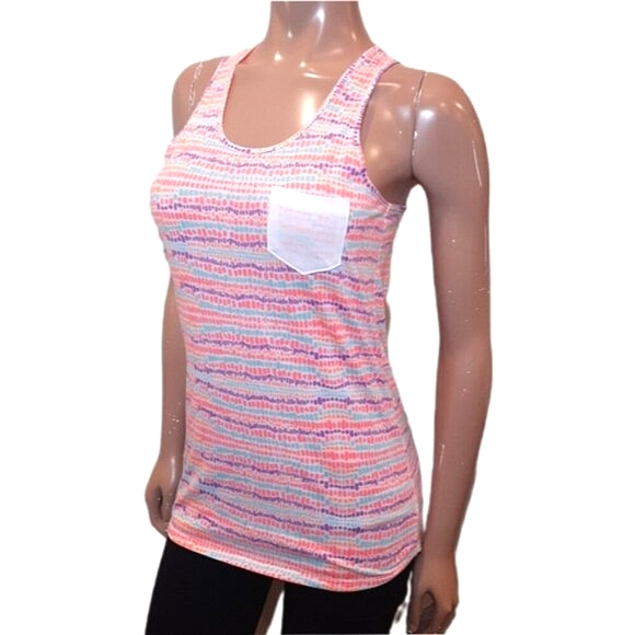 Under Armour Tops - 3/$20 UNDER ARMOUR Heat Gear Tank Top Racerback Pocket Semi Fitted Multicolored